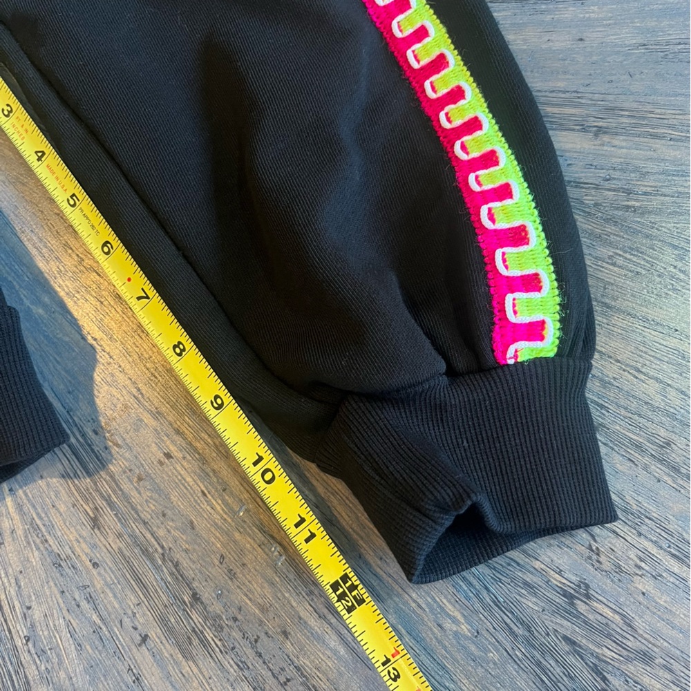 PITUSA Black‎ Cropped Sleeve Sweatshirt – Size Medium - Picture 6 of 9